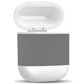 Etui Ładujące Bezprzewodowo 4smarts do AirPods / AirPods 2 - Szaro / Białe