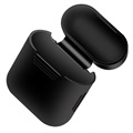 Zestaw Akcesoriów z Silikonu 4-w-1 do słuchawek Apple AirPods / AirPods 2 - Czarny