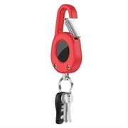 Etui Apple AirTag Clip-And-Go z karabińczykiem - Czerwień