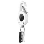 Etui Apple AirTag Clip-And-Go z karabińczykiem - Biel