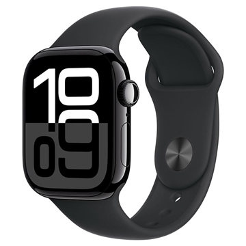 Apple Watch 10 GPS MWWE3QN/A - Aluminiowy, czarny pasek sportowy, S/M, 42mm - Czarny Jak Kruk