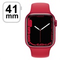 Apple Watch 7 WiFi MKN23FD/A - Aluminium, Czerwony Pasek Sportowy, 41mm