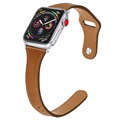 Apple Watch 7/SE/6/5/4/3/2/1 Skórzany Pasek Premium - 41mm/40mm/38mm - Brąz