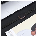 Apple Watch 7/SE/6/5/4/3/2/1 Skórzany Pasek Premium - 45mm/44mm/42mm - Czerń