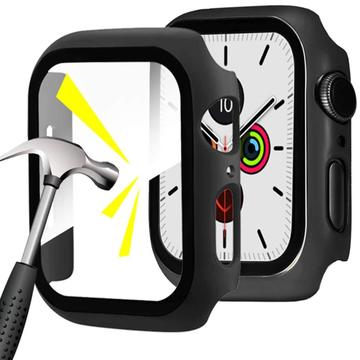 Apple Watch Series 1/2/3 Etui z Tworzywa z Hartowane Szkło Ochronne - 42mm - Czerń