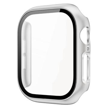 Apple Watch Series 10 Etui z Tworzywa z Hartowane Szkło Ochronne - 42mm - Srebrny