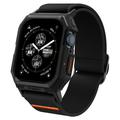 Apple Watch Series 9/8/SE (2022)/7/SE/6/5/4 Pasek Spigen Lite Fit Pro z etui - 44 mm, 45 mm - czarny