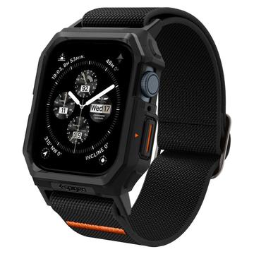 Apple Watch Series 9/8/SE (2022)/7/SE/6/5/4 Pasek Spigen Lite Fit Pro z etui - 44 mm, 45 mm - czarny