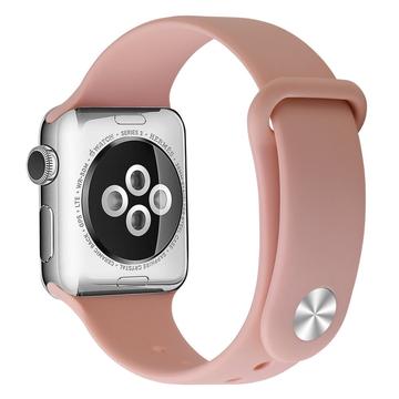 Miękki Silikonowy Pasek do Apple Watch Series SE (2023)/10/9/8/SE (2022)/7/SE/6/5/4/3/2/1 - 42mm/41mm/40mm/38mm - Róż