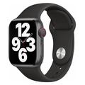Apple Watch Series Ultra 2/Ultra/9/8/SE (2022)/7/SE/6/5/4/3/2/1 Lippa Silicone Strap - 49mm/45mm/44mm/42mm - Czarny