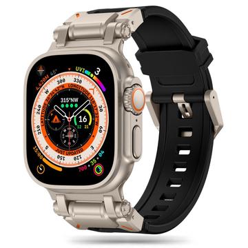 Apple Watch Series Ultra 2/Ultra/10/9/8/SE (2022)/7/SE/6/5/4/3/2/1 Pasek Tech-Protect Delta Pro - 49mm/46mm/45mm/44mm/42mm - Czarny / Tytanowy