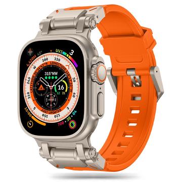 Apple Watch Series Ultra 2/Ultra/10/9/8/SE (2022)/7/SE/6/5/4/3/2/1 Pasek Tech-Protect Delta Pro - 49mm/46mm/45mm/44mm/42mm - Czarny / Tytanowy