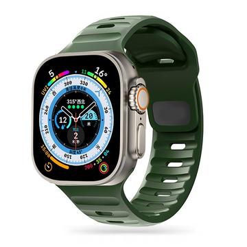 Apple Watch Series Ultra 2/Ultra/9/8/SE (2022)/7/SE/6/5/4/3/2/1 Pasek silikonowy Tech-Protect IconBand Line - 49 mm/45 mm/44 mm/42 mm - Army Green