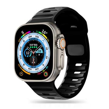 Apple Watch Series Ultra 2/Ultra/9/8/SE (2022)/7/SE/6/5/4/3/2/1 Pasek silikonowy Tech-Protect IconBand Line - 49 mm/45 mm/44 mm/42 mm - czarny