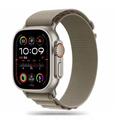 Apple Watch Series Ultra 2/Ultra/10/9/8/SE (2022)/7/SE/6/5/4/3/2/1 Pasek Tech-Protect Nylon Pro - 49mm/46mm/45mm/44mm/42mm - tytanowy / oliwkowy