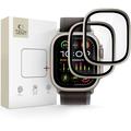 Szkło hartowane chroniące ekran Apple Watch Ultra/Ultra 2/Ultra 3 Tech-Protect Glass Ring - 9H, 2 szt. - Tytan
