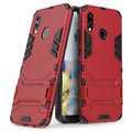 Huawei P20 Lite Armor Hybrid Case with Stand - Red