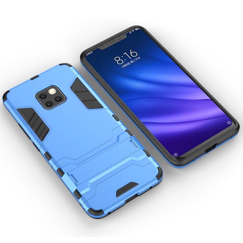 Etui Hybrydowe z Podpórką Serii Armor do Huawei Mate 20 Pro - Błękit