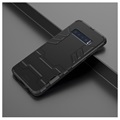 Etui Hybrydowe z Podpórką Serii Armor do Samsung Galaxy S10 - Czerń