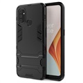 OnePlus Nord N100 Hybrydowe Etui Armor Series z Podpórką - Czarne