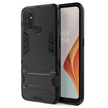 OnePlus Nord N100 Hybrydowe Etui Armor Series z Podpórką - Czarne