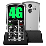 Telefon dla Seniora Artfone A400 z Przyciskiem SOS - 4G, Dual SIM – Szary