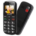 Artfone CS182 Telefon dla Seniora - Dual SIM, SOS - Czarny