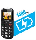 Artfone CS182 Telefon dla Seniora - Dual SIM, SOS - Czarny