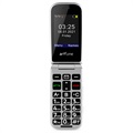 Artfone F20 Telefon z Klapką dla Seniora - 2G, Dual SIM, SOS - Czarny