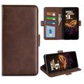 Asus ROG Phone 9 Pro Etui portfelowe z magnetycznym zamknięciem - tekstura cielęca