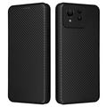 Asus Zenfone 11 Ultra Etui z Klapką - Włókno Węglowe - Czarne