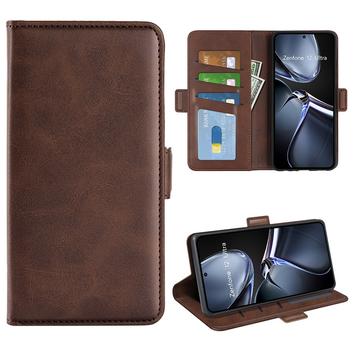 Asus Zenfone 12 Ultra Etui portfelowe z magnetycznym zamknięciem - tekstura cielęca