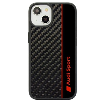 Etui iPhone 14 Audi Carbon Fiber Stripe - Czarne