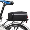 B-SOUL Torba rowerowa MTB na rower szosowy z odblaskową sakwą na tylny bagażnik i bezpiecznym światłem tylnym - czarna
