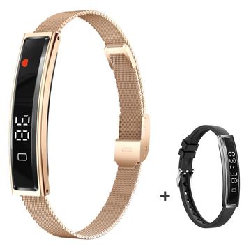B3 Smart Bracelet / Fitness Tracker z dwoma paskami - złoty