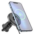 BOROFONE BH202 Magnetyczna bezprzewodowa ładowarka samochodowa do iPhone'a z serii 12/13/14/15 Szybkie ładowanie Uchwyt samochodowy na telefon z odpowietrznikiem