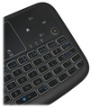 Podświetlana Bezprzewodowa Klawiatura / Touchpad do Telewizorów Smart A36 - Czarna
