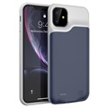 Etui z akumulatorem do telefonu iPhone 11 - 6000 mAh - Ciemnoniebieski / Szary