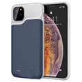 iPhone 11 Pro Etui z Zapasową Baterią - 5200mAh - Ciemnoniebieski / Szary