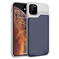 iPhone 11 Pro Etui z Zapasową Baterią - 5200mAh - Ciemnoniebieski / Szary