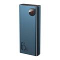 Baseus Adaman Metal Digital Display Quick Charge Power Bank 20000mAh/65W - 2xUSB-A, USB-C - Niebieski