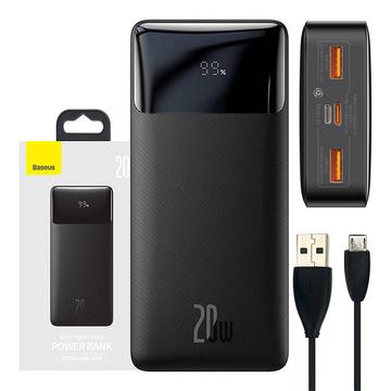 Baseus Bipow Digital Display 20W Power Bank 20000mAh - Czarny