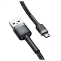 Kabel MicroUSB Baseus Cafule CAMKLF-CG1 - 2m - Szary / Czarny