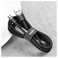 Kabel MicroUSB Baseus Cafule CAMKLF-CG1 - 2m - Szary / Czarny