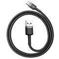 Baseus Cafule Kabel USB 2.0 / Type-C CATKLF-BG1 - 1m - Czerń / Szary