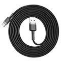 Baseus Cafule Kabel USB 2.0 / Type-C CATKLF-CG1 - 2m - Czerń / Szary