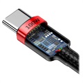 Kabel USB-C Baseus Cafule - 2m - Czerwień / Czerń