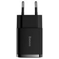 Ładowarka Sieciowa Baseus Compact z 2 Portami USB - 10.5W - Czarna