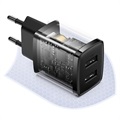 Ładowarka Sieciowa Baseus Compact z 2 Portami USB - 10.5W - Czarna