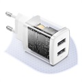 Ładowarka Sieciowa Baseus Compact z 2 Portami USB - 10.5W - Biała